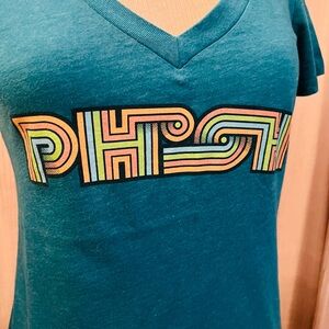 PHISH 2015 Concert Tee Teal V-Neck Tee